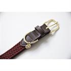 Hundehalsband Nylon geflochten Kentucky Dunkelrot