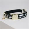 Hundehalsband Pied-De-Poule Kentucky Schwarz