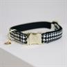 Hundehalsband Pied-De-Poule Kentucky Schwarz