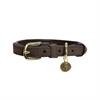 Hundehalsband Samt Leder Kentucky Braun