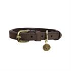 Hundehalsband Samt Leder Kentucky Braun
