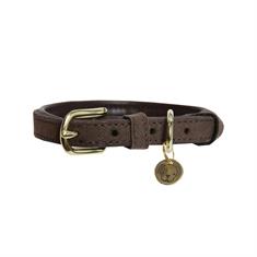 Hundehalsband Samt Leder Kentucky Braun
