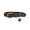 Hundehalsband Samt Leder Kentucky Braun