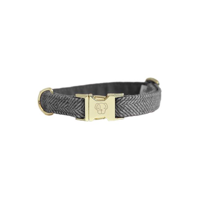 Hundehalsband Wolle Kentucky Grau