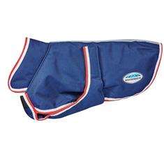 Hundemantel ComFiTec Parka Deluxe 220gr WeatherBeeta Dunkelblau-Rot