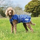 Hundemantel ComFiTec Windbreaker Free WeatherBeeta Dunkelblau-Silber