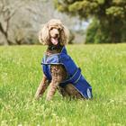 Hundemantel ComFiTec Windbreaker Free WeatherBeeta Dunkelblau-Silber