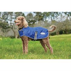 Hundemantel ComFiTec Windbreaker Free WeatherBeeta Dunkelblau-Silber