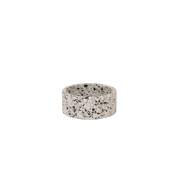 Hundenapf Terrazzo Stein Kentucky Weiß