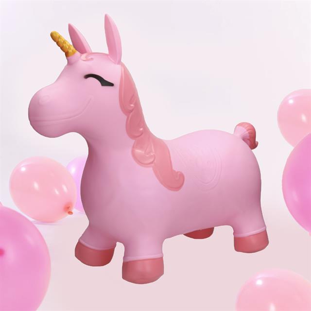 Hüpftier Jumpy Horse Special Unicorn Epplejeck Rosa