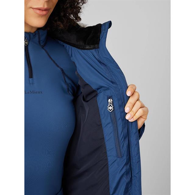 Jacke Harper Longline Puffer LeMieux Mittelblau
