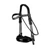Kandare aus Lackleder Large Dressage Collection Dy'on Schwarz