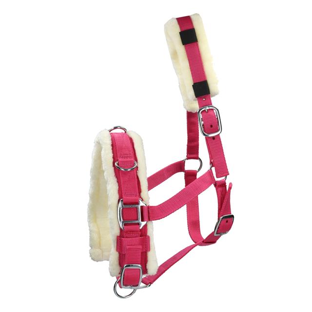 Kappzaum Nylon Epplejeck Dunkelrosa