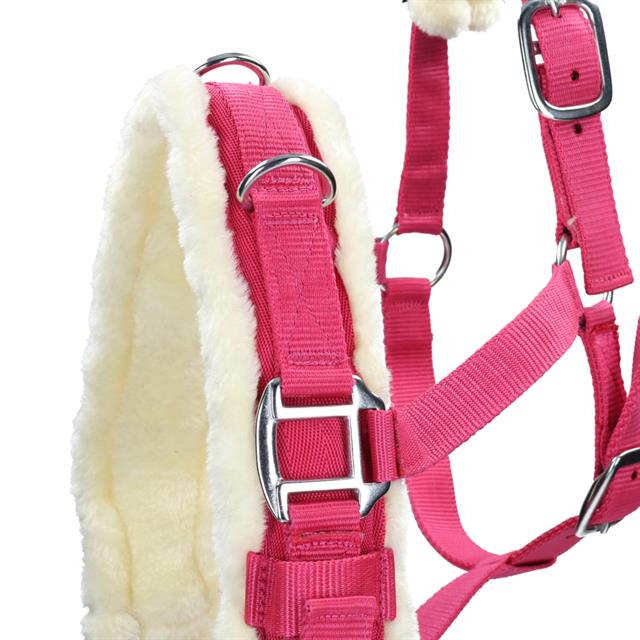 Kappzaum Nylon Epplejeck Dunkelrosa