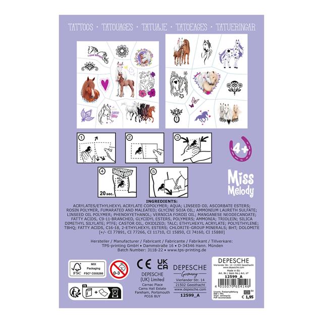 Klebetattoos Miss Melody 