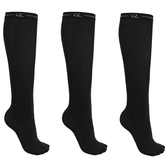 Kniestrümpfe 3er-Pack QHP Schwarz