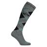 Kniestrümpfe Argyle HV POLO Grün-Schwarz