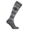 Kniestrümpfe Argyle HV POLO Hellgrau-Grau