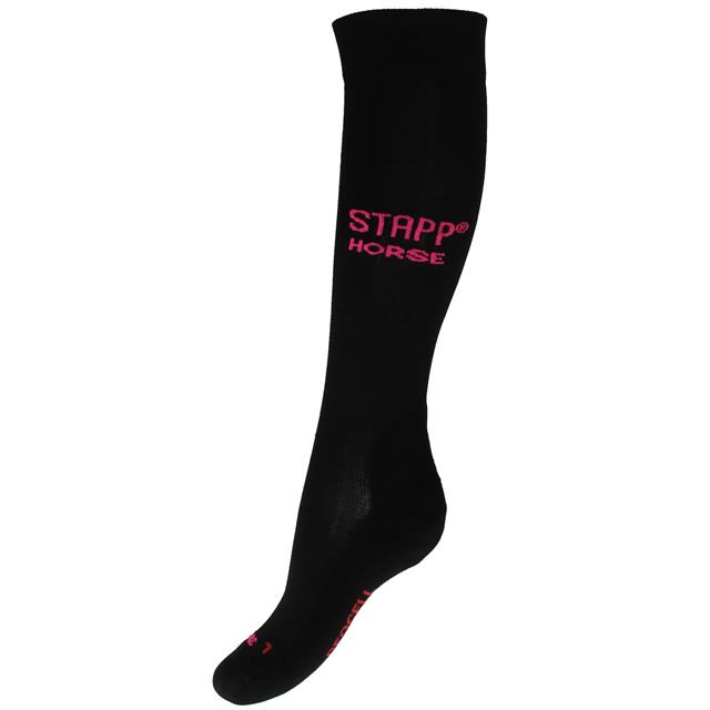 Kniestrümpfe Fluor Stapp Horse Schwarz-Pink