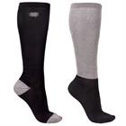 Kniestrümpfe Geschenkbox 2er-Pack QHP Schwarz-Silber