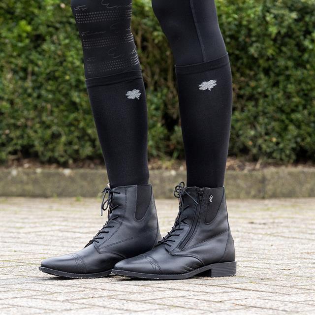 Kniestrümpfe Geschenkbox 2er-Pack QHP Schwarz-Silber