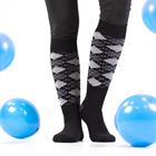 Kniestrümpfe Square Lurex Epplejeck Schwarz-Dunkelgrau