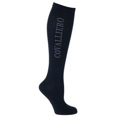 Kniestrümpfe Turniersocken Competition Covalliero Schwarz