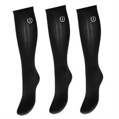 Kniestrümpfe Turniersocken IRHOlania 3er-Pack Imperial Riding Schwarz