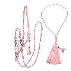 Knotenhalfterset FHFanna Free Horse Rosa-Beige