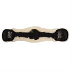 Kurzgurt Cheviot Lammfell BR Schwarz-Beige