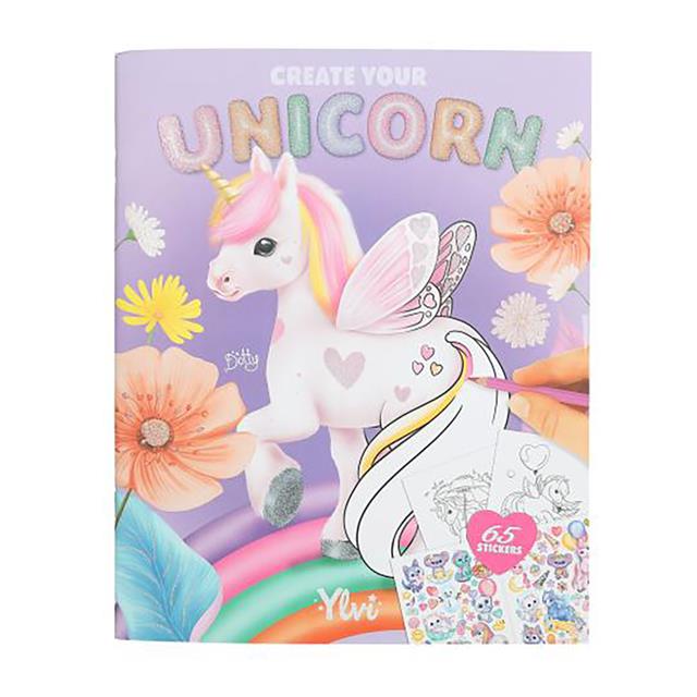 Mal- und Stickerbuch Ylvi & The Minimoomis Create Your Unicorn Depesche Sonstige