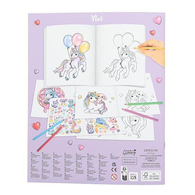 Mal- und Stickerbuch Ylvi & The Minimoomis Create Your Unicorn Depesche Sonstige
