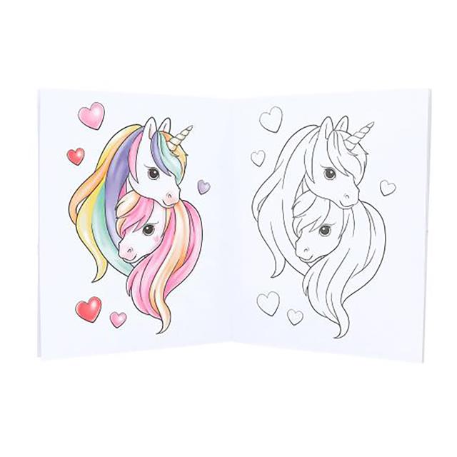 Mal- und Stickerbuch Ylvi & The Minimoomis Create Your Unicorn Depesche 