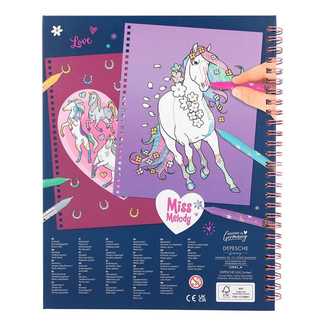 Malbuch Create Your Glitter Horse Miss Melody Sonstige