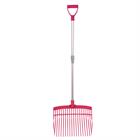 Mistgabel Kunststoff mit Aluminium-Stiel Rosa