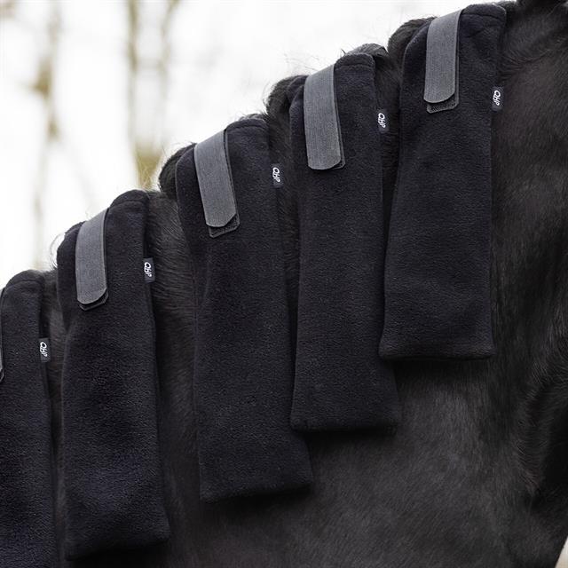 Mähnenschoner 4er-Pack QHP Schwarz