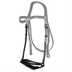 Nasenriemen aus Mattleder Dressage Collection Dy'on Schwarz