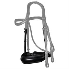 Nasenriemen aus Mattleder Kandare Dressage Collection Dy'on Schwarz