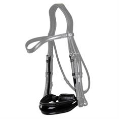 Nasenriemen Patentleder Kandare Dressage Collection Dy'on Schwarz