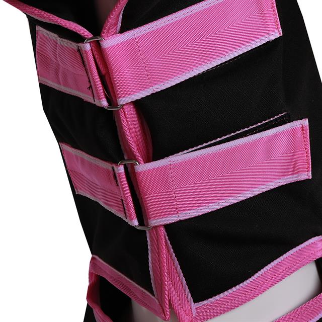 Outdoordecke EJjunior Full Neck 300gr Epplejeck Schwarz-Pink