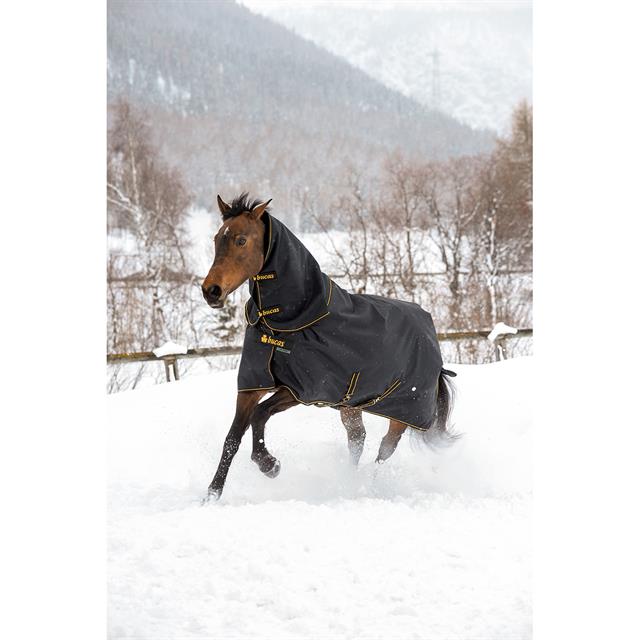 Outdoordecke Irish Turnout Full Neck 50gr Bucas Schwarz-Gold