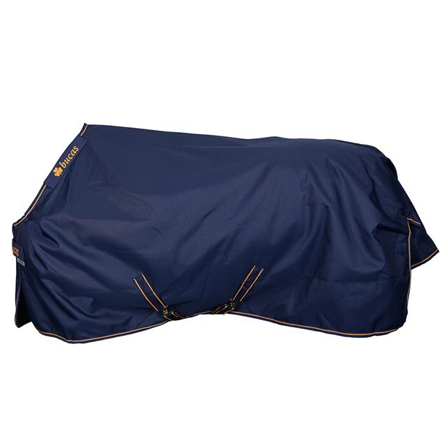 Outdoordecke Irish Turnout Light Pony 50gr Bucas Dunkelblau-Gold