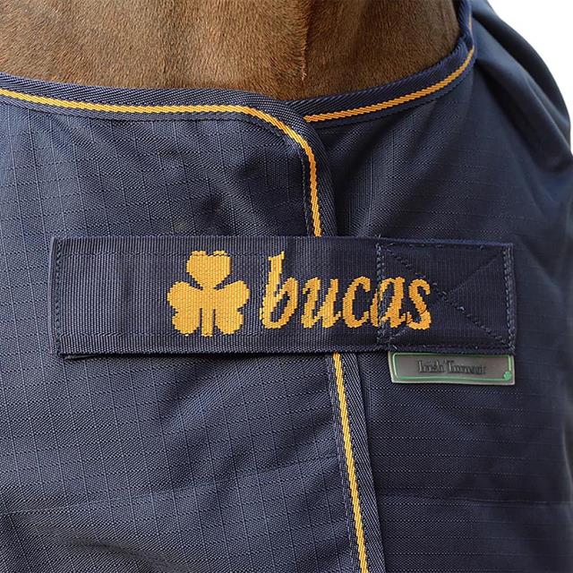 Outdoordecke Irish Turnout Light Pony 50gr Bucas Dunkelblau-Gold