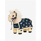 Outdoordecke Toy Pony Lemon Print LeMieux Dunkelblau-Gelb