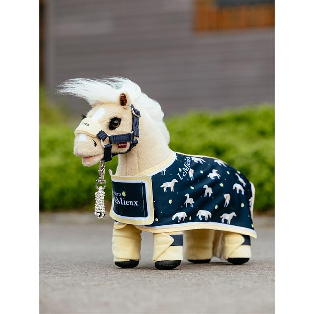Outdoordecke Toy Pony Lemon Print LeMieux Dunkelblau-Gelb