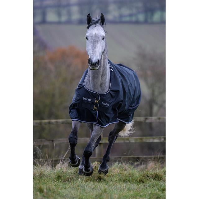 Outdoordecke Trotting Turnout 50gr Bucas Schwarz-Weiß