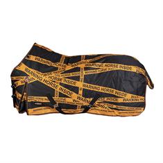 Outdoordecke Warning Horse 0gr Epplejeck Schwarz-Orange