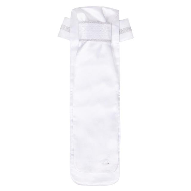 Plastron Kae QHP Weiß-Silber
