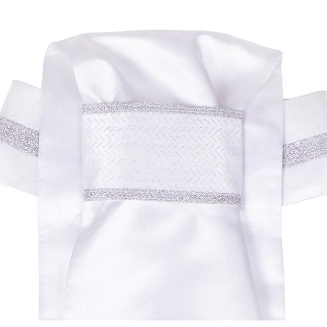 Plastron Kae QHP Weiß-Silber