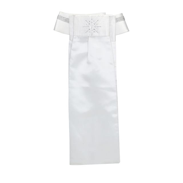 Plastron QDiva Quur Weiß-Silber